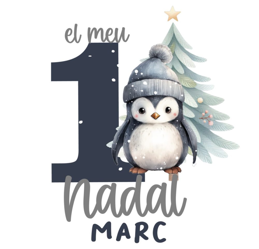 cajita Mi primera Navidad pinguino - Imagen 3